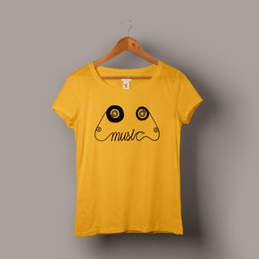 Music T-Shirt Women's Graphic Tees Bushirt   