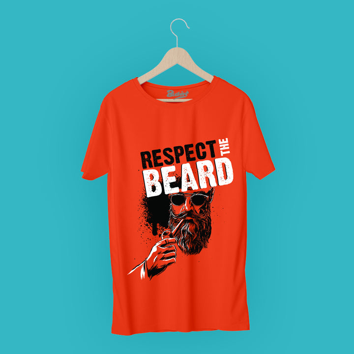 Respect The Beard T-Shirt Graphic T-Shirts Bushirt   