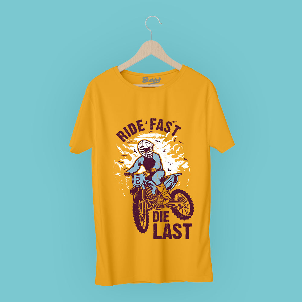Ride Fast Die Last T-Shirt Graphic T-Shirts Bushirt   