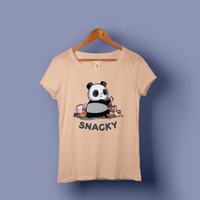 Snacky T-Shirt Women's Graphic Tees Bushirt   
