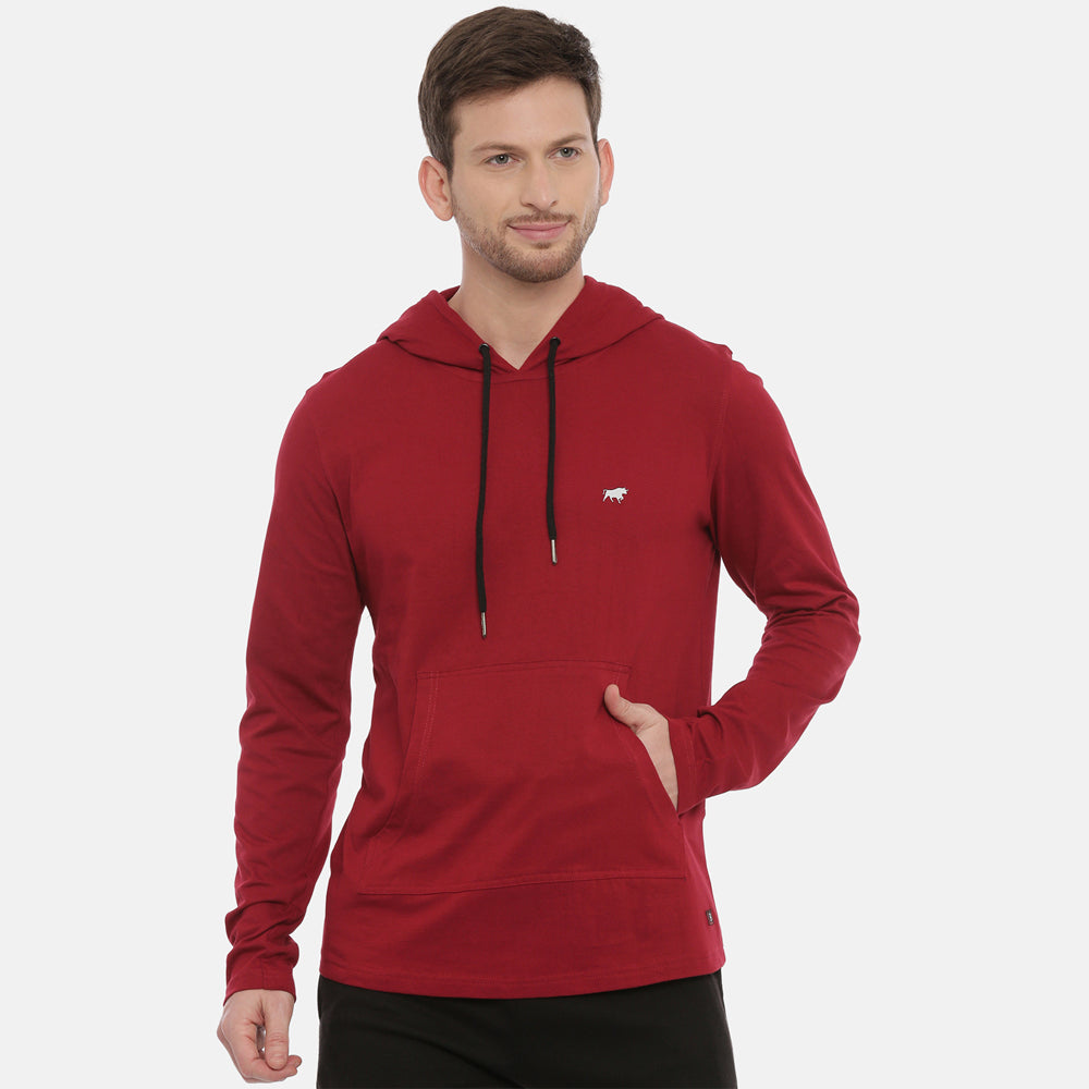 Maroon Full Sleeves Hoodies Hoodies Bushirt   