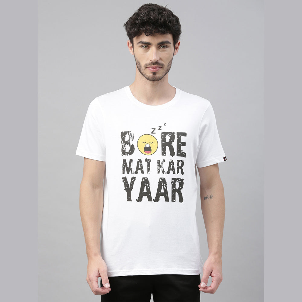 besværlige Portræt metallisk Bore Mat Kar Yaar T-Shirt