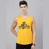 No Day Off Mustard Sleeveless T-Shirt Vest Bushirt   