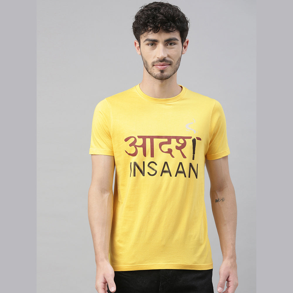 Aadharsh Insaan T-Shirt Graphic T-Shirts Bushirt   