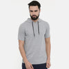 Millange Grey Half Sleeve Hoodies Hoodies Bushirt   