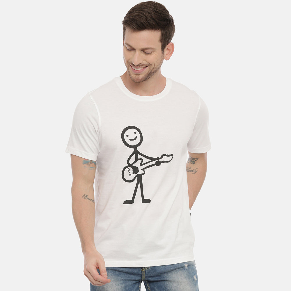 Guitar Boy T-Shirt Graphic T-Shirts Bushirt   