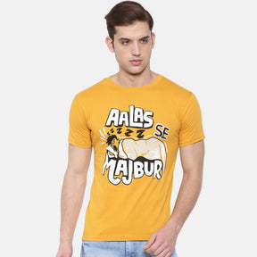 Aalas Se Majbur T-Shirt Graphic T-Shirts Bushirt   