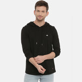 Black Full Sleeves Hoodies Hoodies Bushirt   