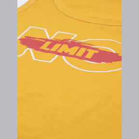 No Limit Mustard Sleeveless T-Shirt Vest Bushirt   