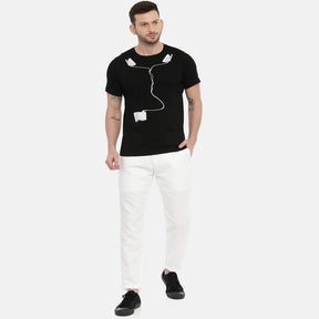 Headphone T-Shirt Graphic T-Shirts Bushirt   