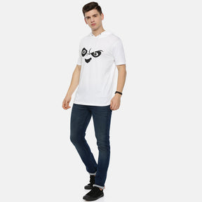 Angry Panda Half Sleeves Hoodies Hoodies Bushirt   