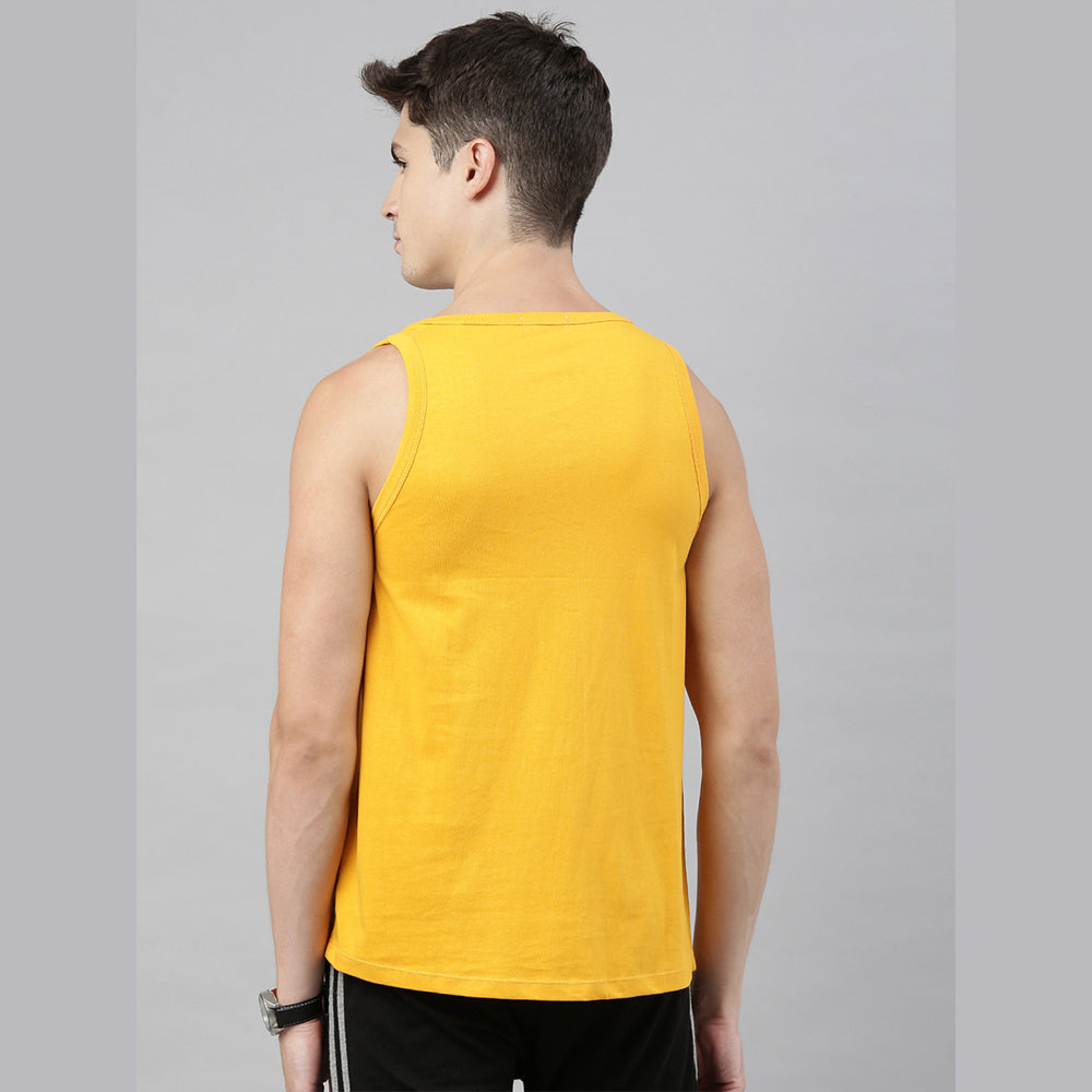 Mood Mustard Sleeveless T-Shirt Vest Bushirt   