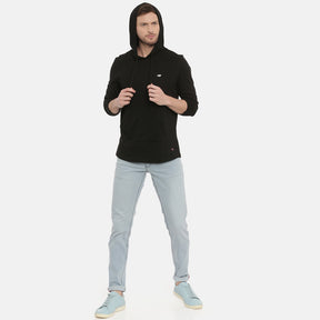 Black Full Sleeves Hoodies Hoodies Bushirt   