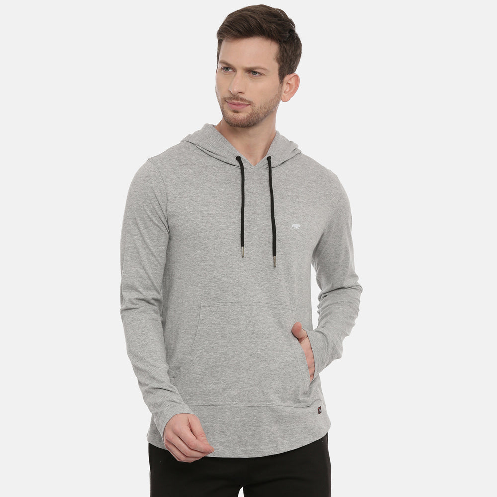 Dark Grey Full Sleeves Hoodies Hoodies Bushirt   