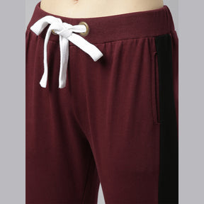 Maroon Women's Joggers Women's Joggers Bushirt   
